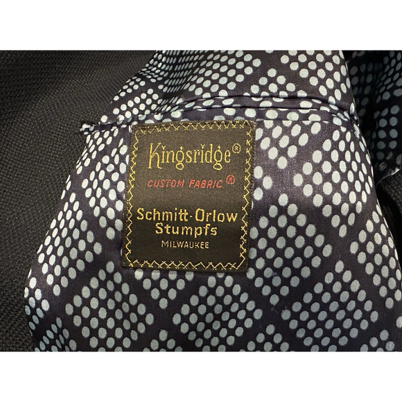 Kingsridge Navy Blue Knit Jacket Size 48 - Picture 9 of 16